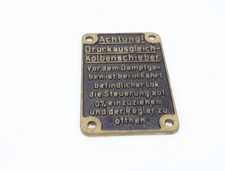 Eisenbahn Schild Lokschild