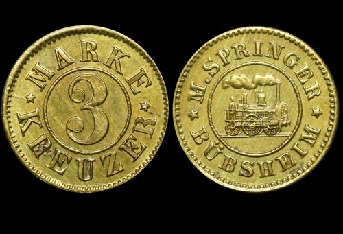 Wertmarke kreuzer - wertmarke:, 3
