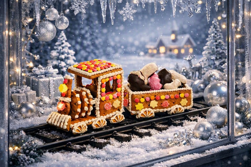 Lebkuchen eisenbahn als - als, deko