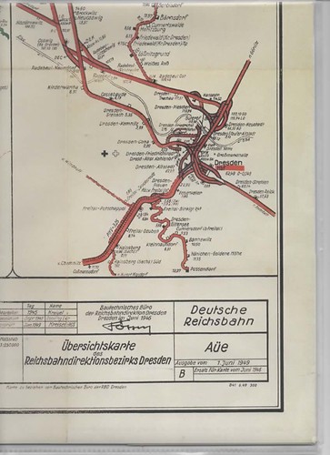 Eisenbahnstreckenkarte