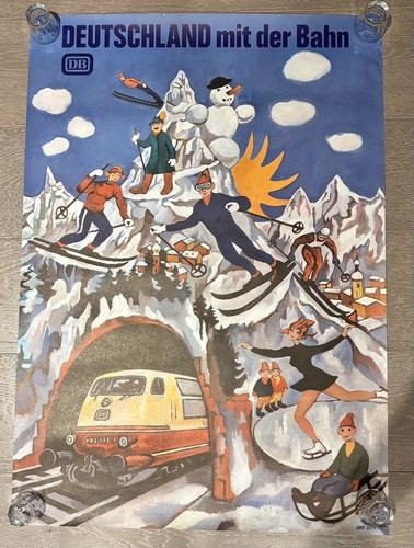 Deutsche bahn altes plakat - db,