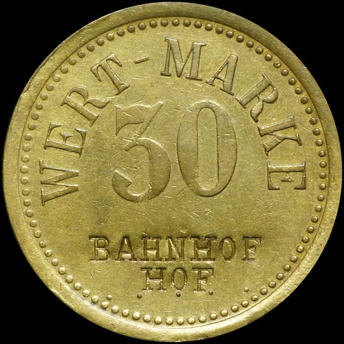 Wertmarke pfennig - wertmarke:,