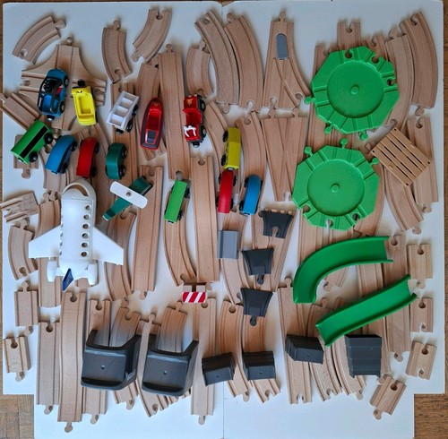 Eisenbahnschienen set holz mit - holz,