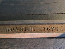 Altes Stück Eisenbahn Schiene